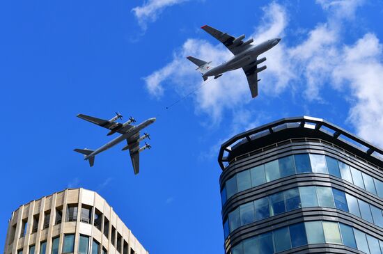 Russia Victory Day Parade Aerial Rehearsal