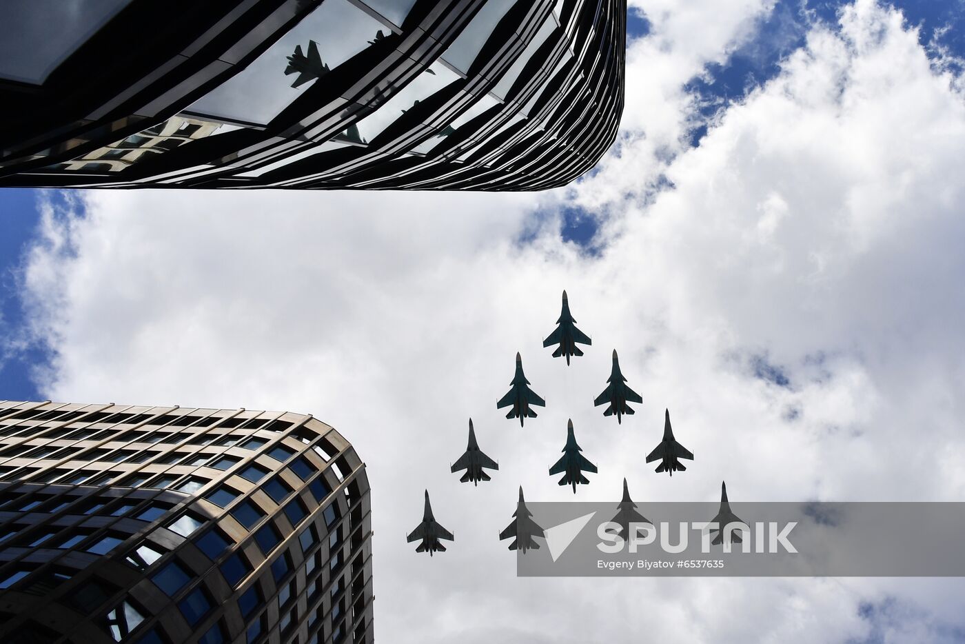 Russia Victory Day Parade Aerial Rehearsal