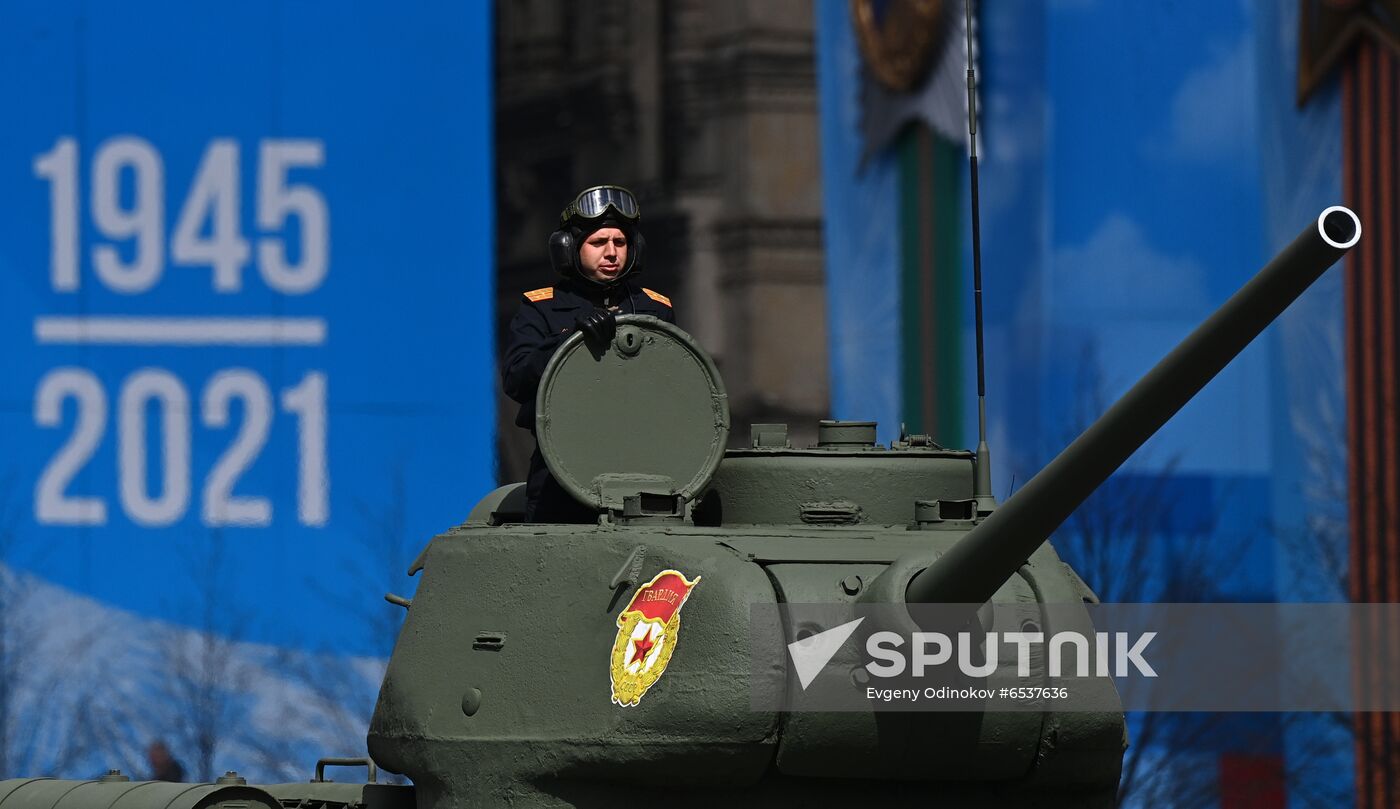 Russia Victory Day Parade Rehearsal