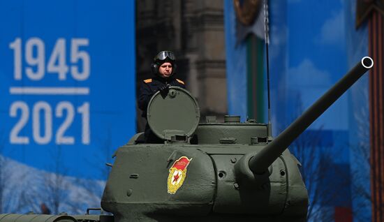 Russia Victory Day Parade Rehearsal