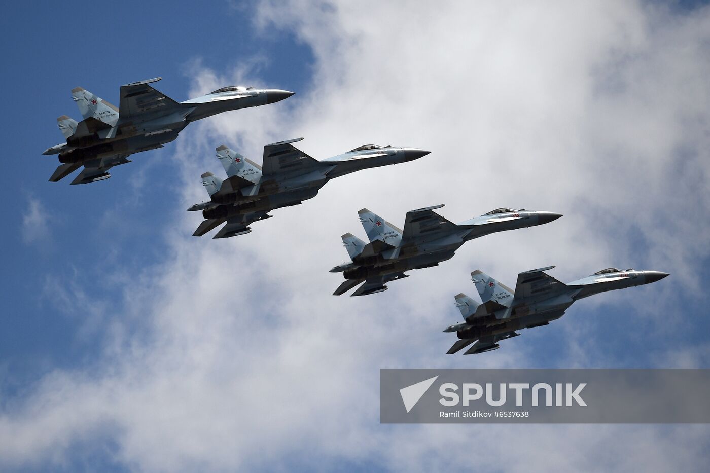 Russia Victory Day Parade Aerial Rehearsal