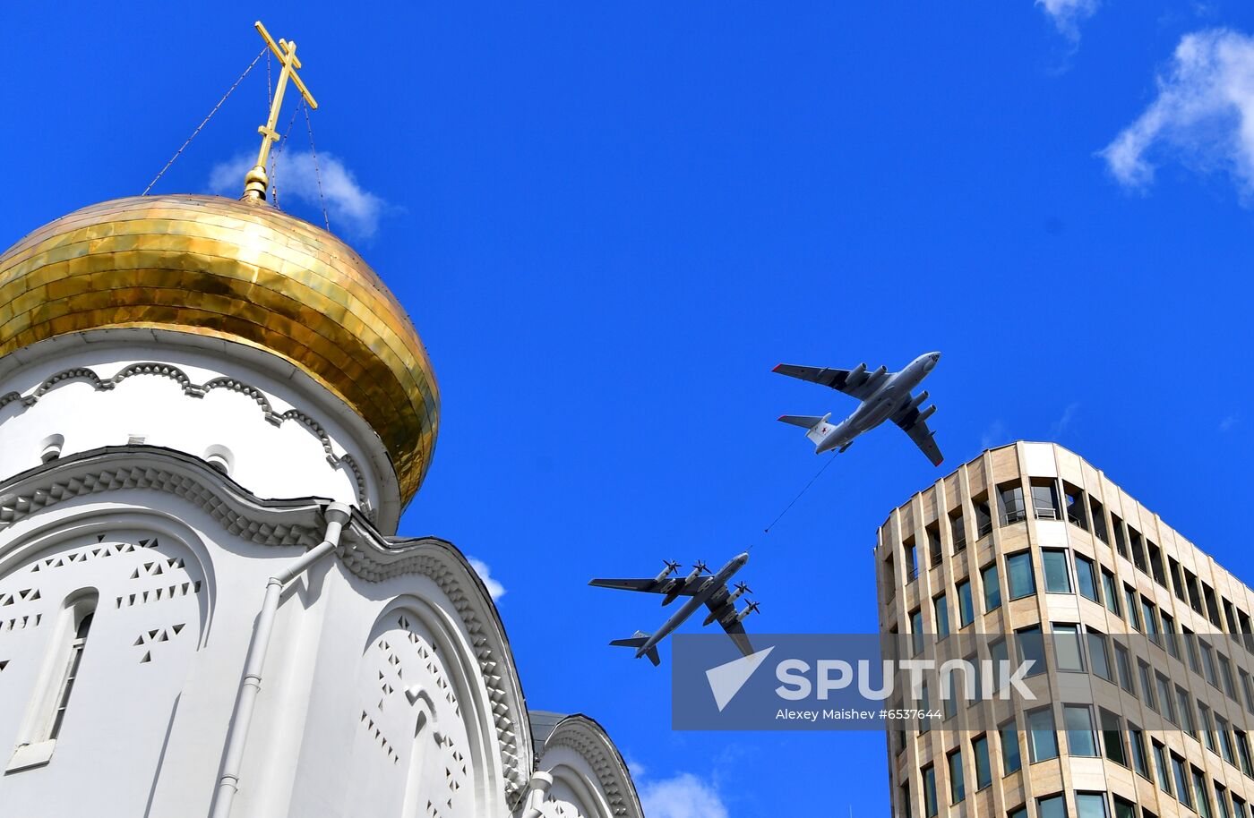 Russia Victory Day Parade Aerial Rehearsal