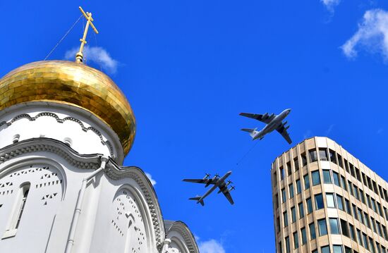 Russia Victory Day Parade Aerial Rehearsal