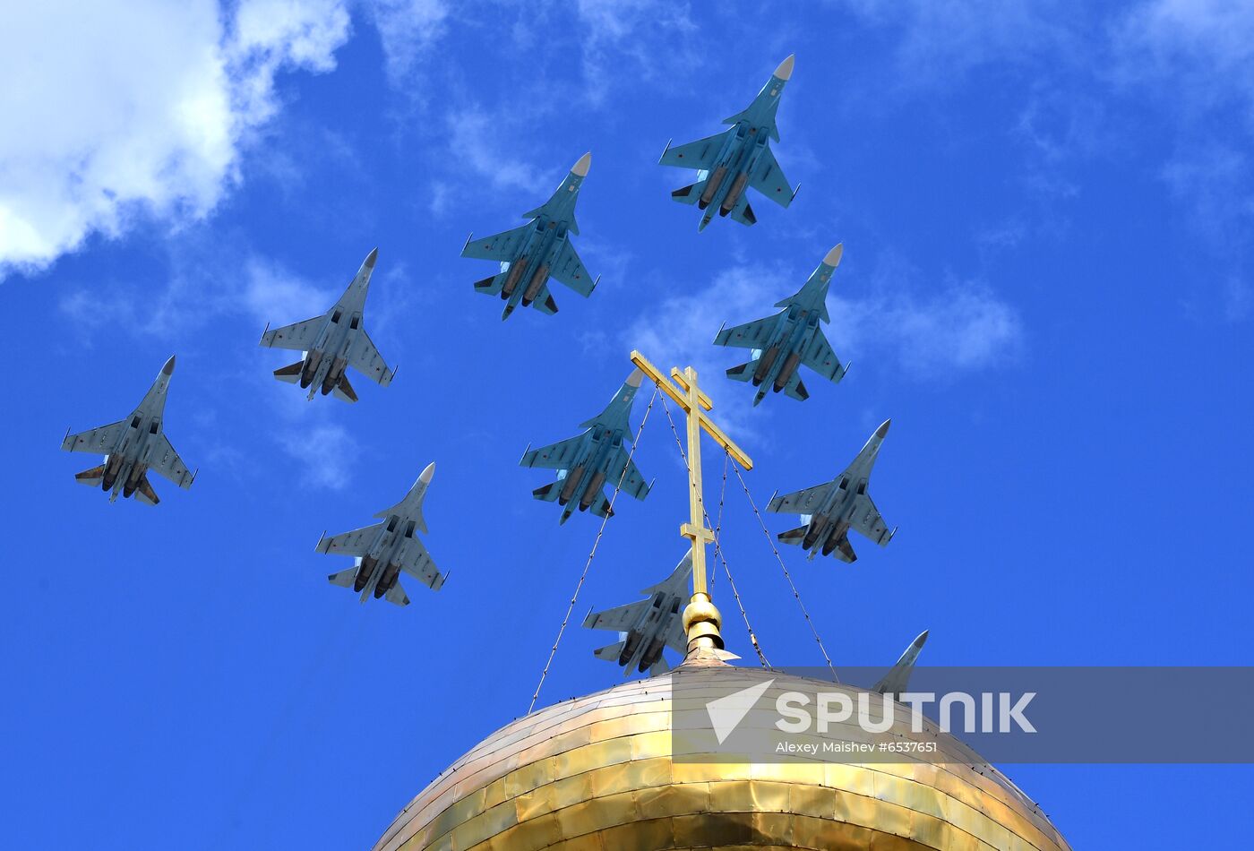 Russia Victory Day Parade Aerial Rehearsal