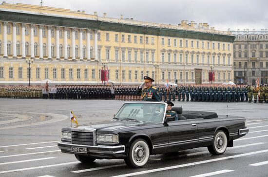 Russia St Petersburg Victory Day Parade Rehearsal