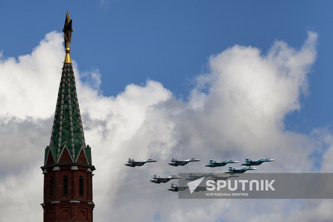 Russia Victory Day Parade Aerial Rehearsal