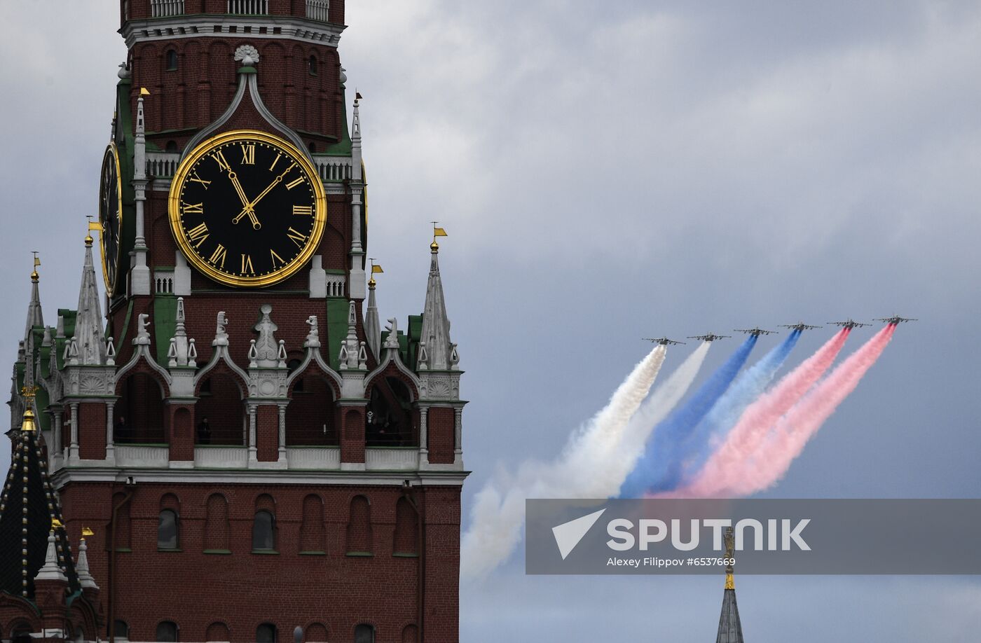 Russia Victory Day Parade Aerial Rehearsal