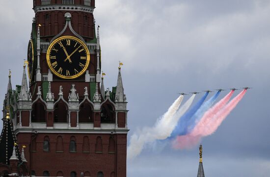 Russia Victory Day Parade Aerial Rehearsal