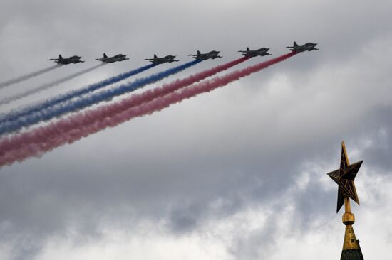 Russia Victory Day Parade Aerial Rehearsal