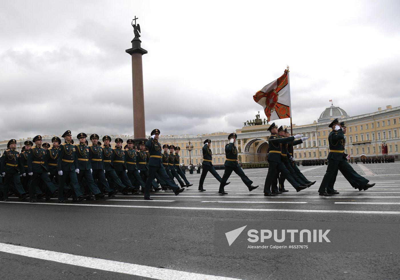 Russia St Petersburg Victory Day Parade Rehearsal