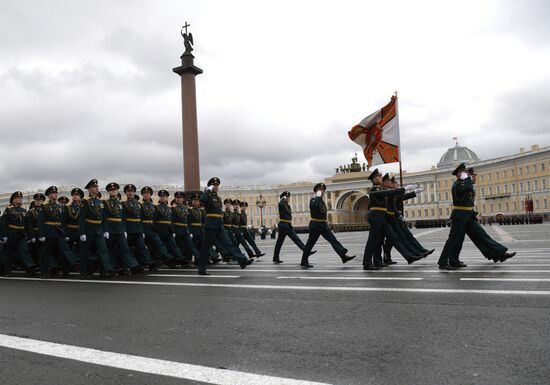 Russia St Petersburg Victory Day Parade Rehearsal