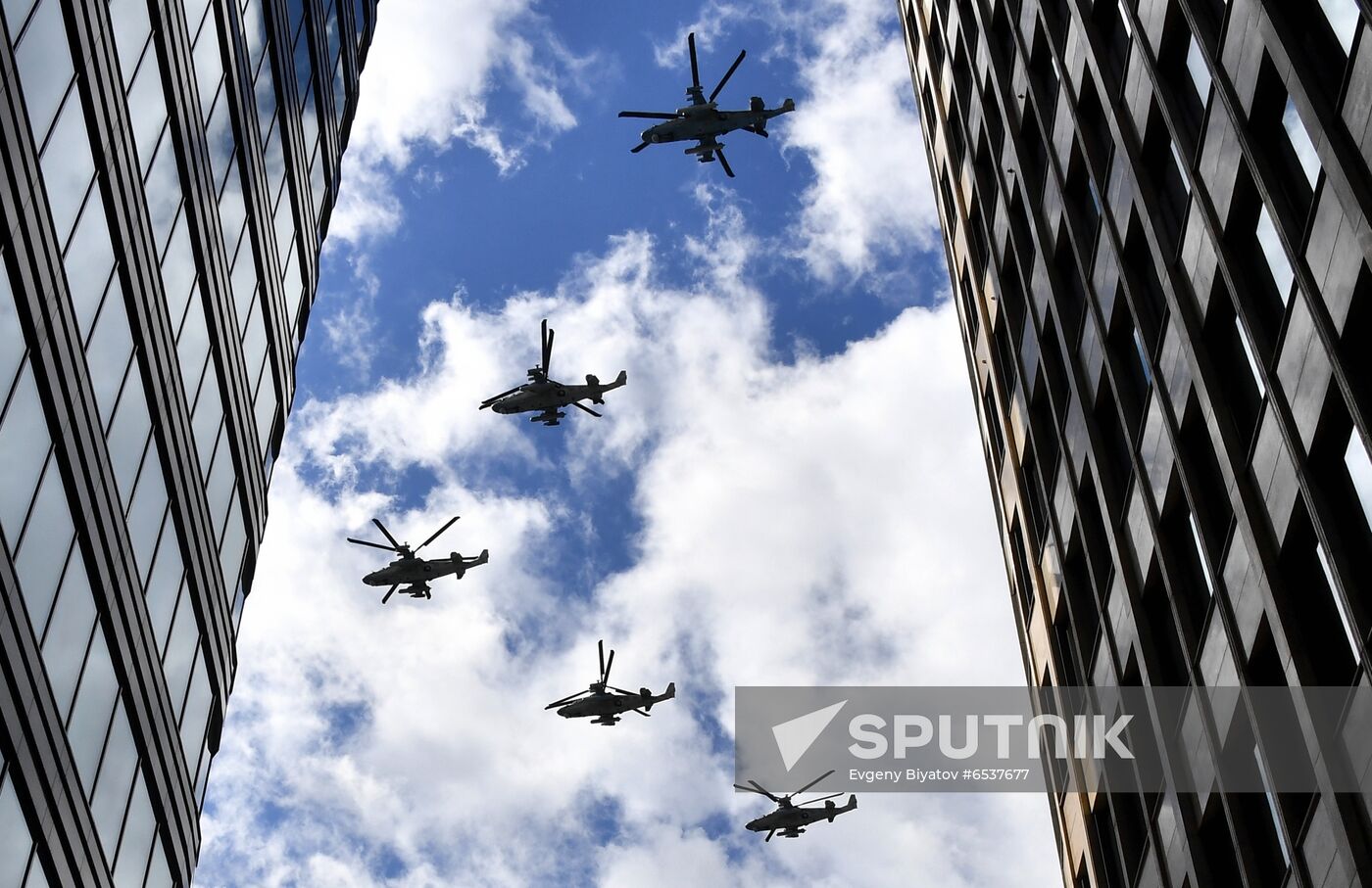 Russia Victory Day Parade Aerial Rehearsal