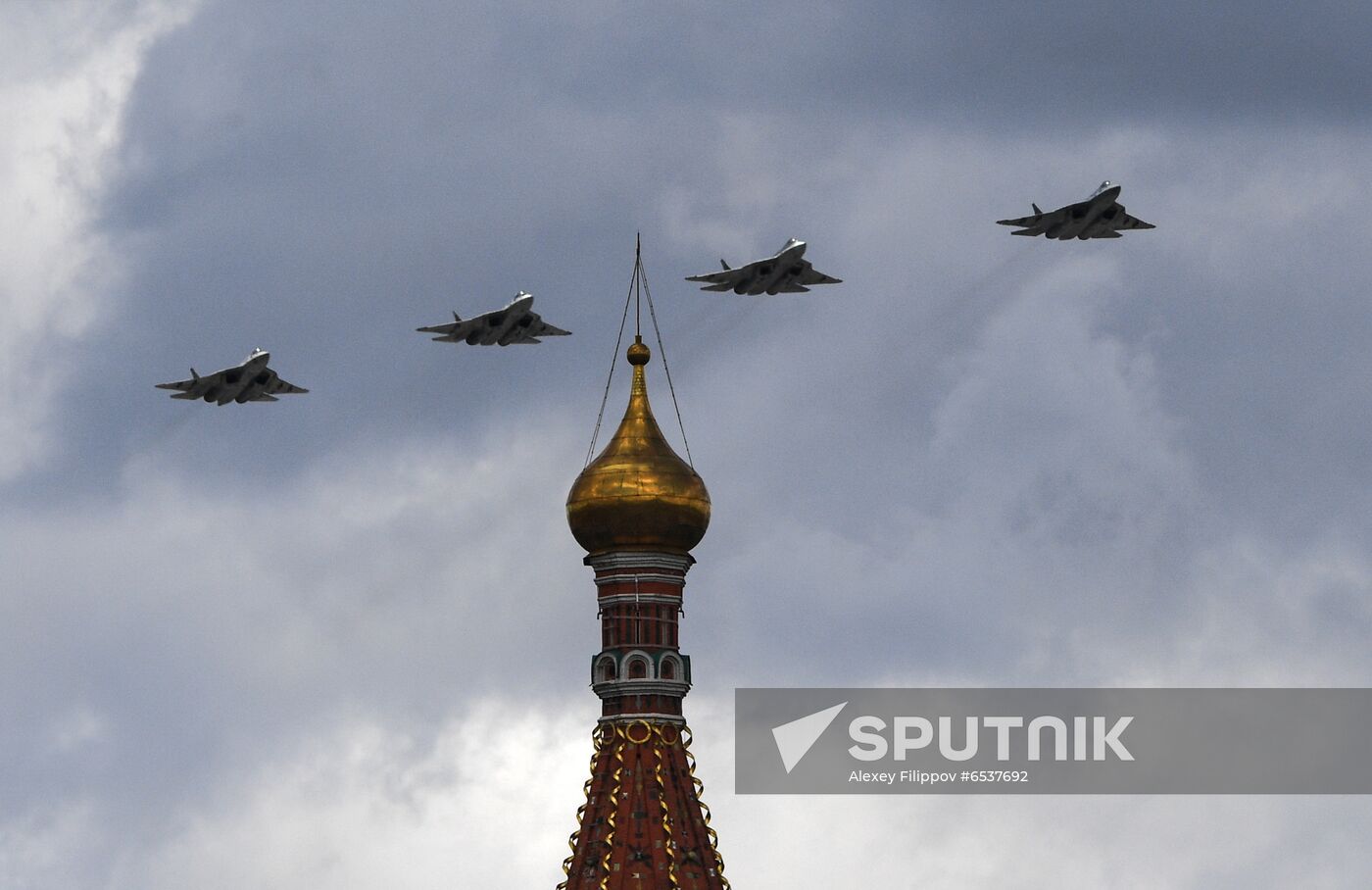 Russia Victory Day Parade Aerial Rehearsal