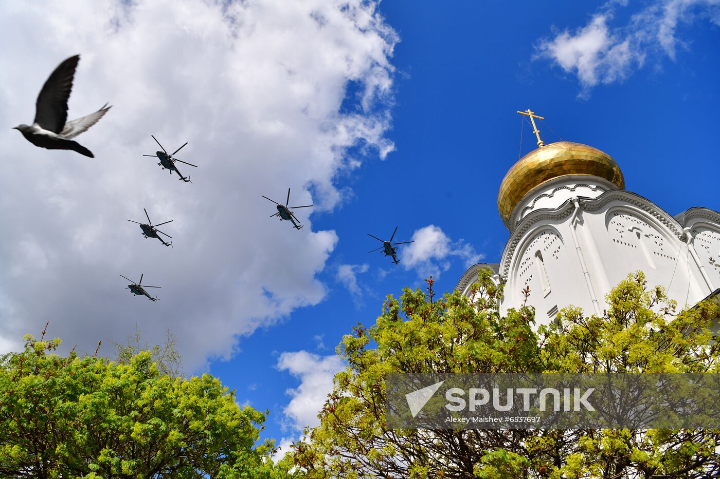 Russia Victory Day Parade Aerial Rehearsal