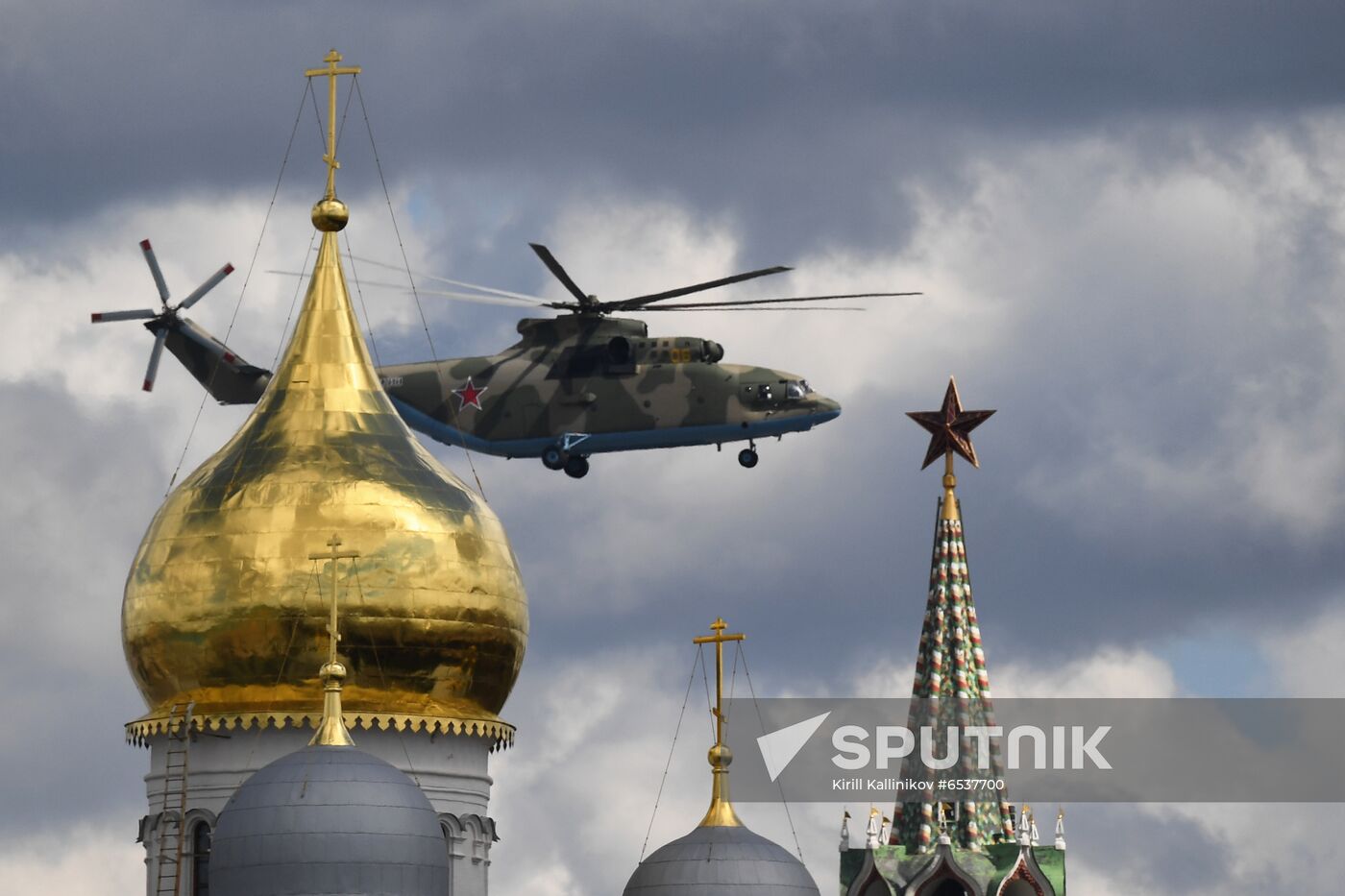 Russia Victory Day Parade Aerial Rehearsal