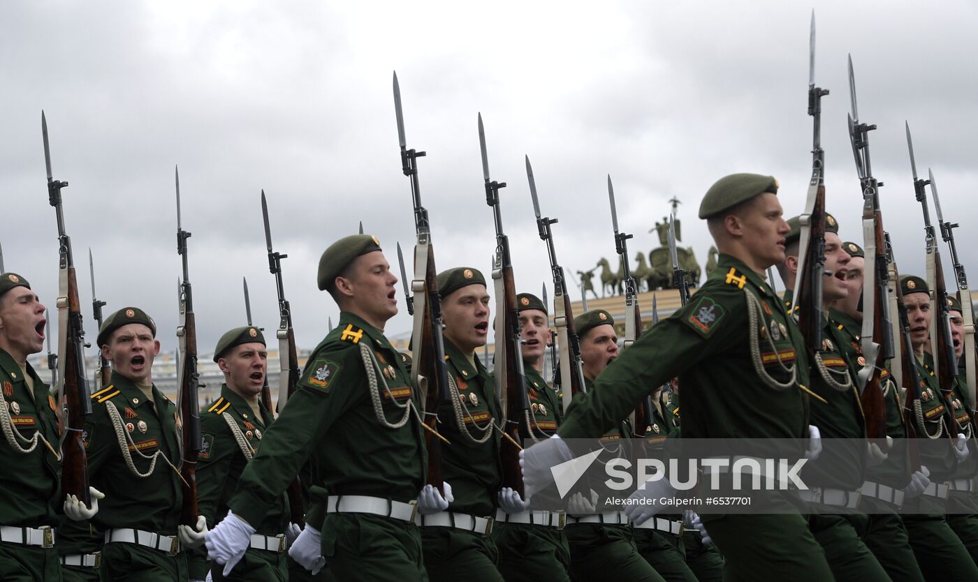 Russia St Petersburg Victory Day Parade Rehearsal