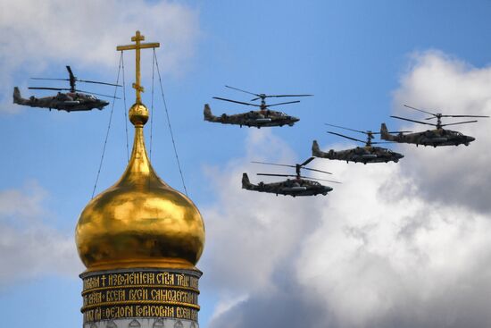 Russia Victory Day Parade Aerial Rehearsal