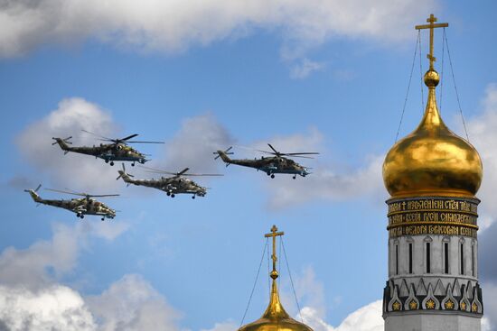 Russia Victory Day Parade Aerial Rehearsal
