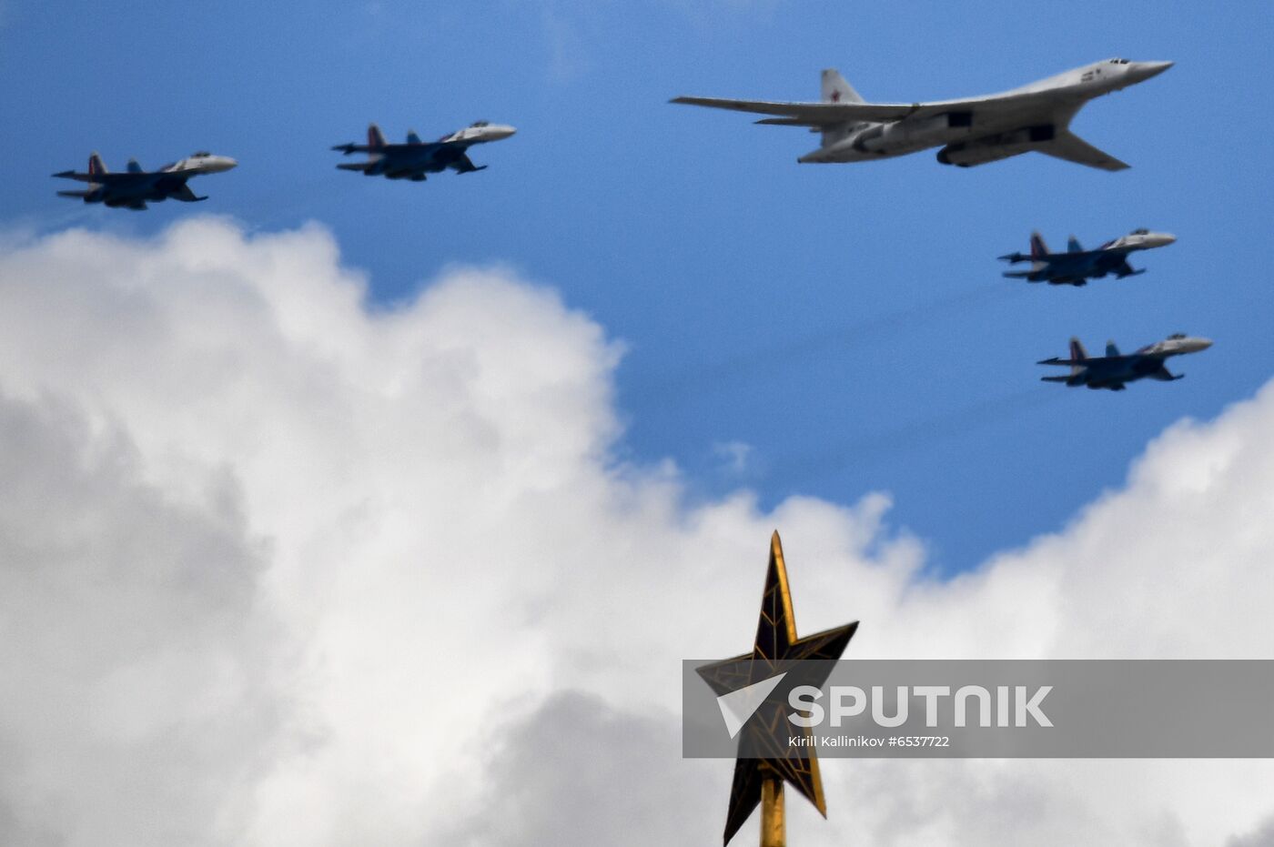 Russia Victory Day Parade Aerial Rehearsal
