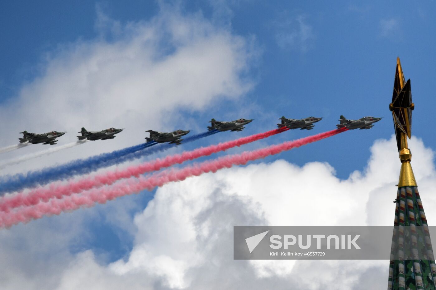 Russia Victory Day Parade Aerial Rehearsal