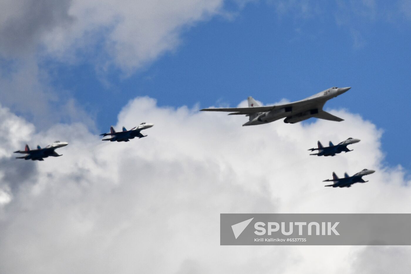 Russia Victory Day Parade Aerial Rehearsal