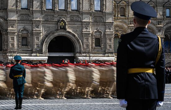 Russia Victory Day Parade Rehearsal