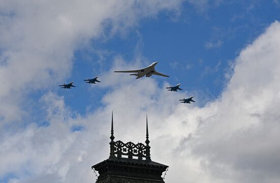 Russia Victory Day Parade Aerial Rehearsal