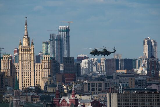 Russia Victory Day Parade Aerial Rehearsal