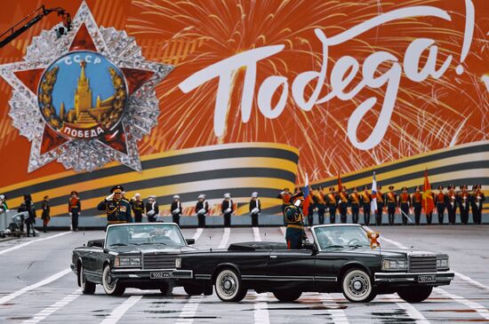 Russia St Petersburg Victory Day Parade Rehearsal