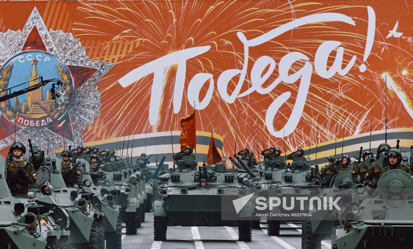 Russia St Petersburg Victory Day Parade Rehearsal