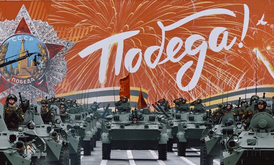Russia St Petersburg Victory Day Parade Rehearsal