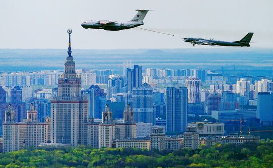 Russia Victory Day Parade Aerial Rehearsal