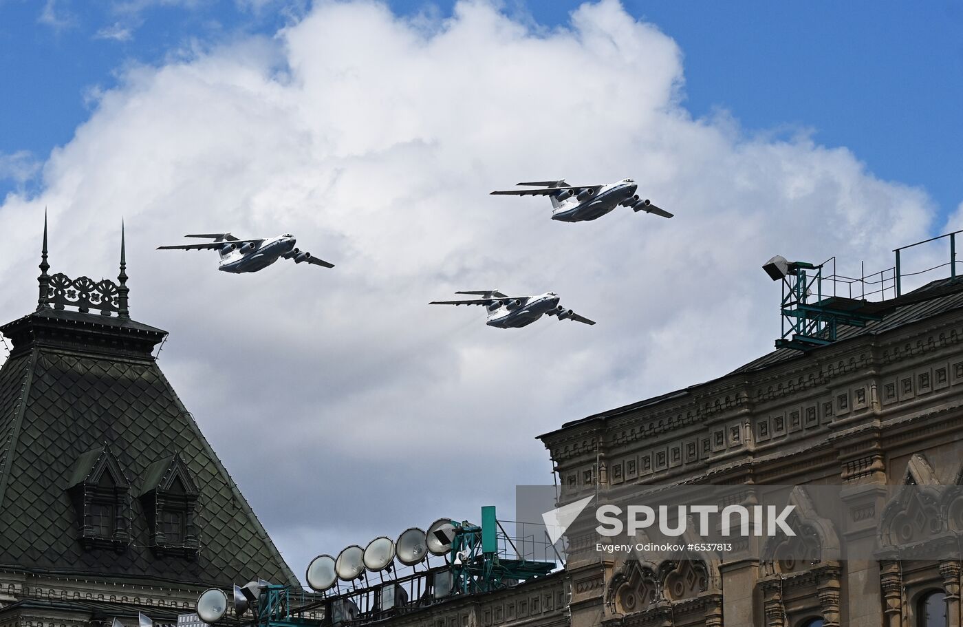 Russia Victory Day Parade Aerial Rehearsal