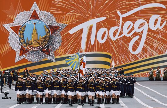 Russia St Petersburg Victory Day Parade Rehearsal