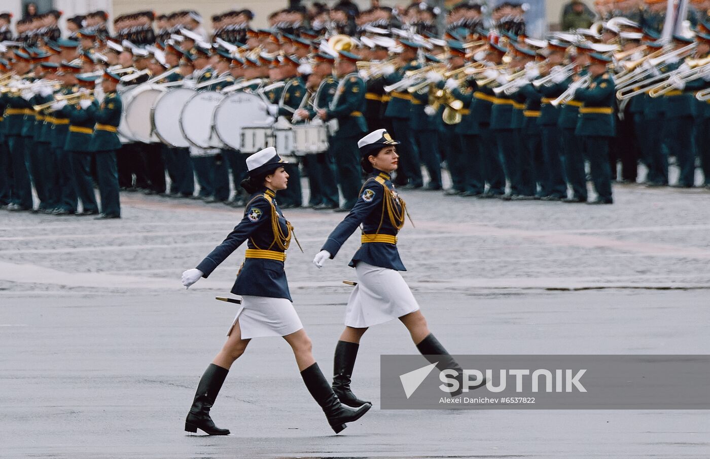 Russia St Petersburg Victory Day Parade Rehearsal