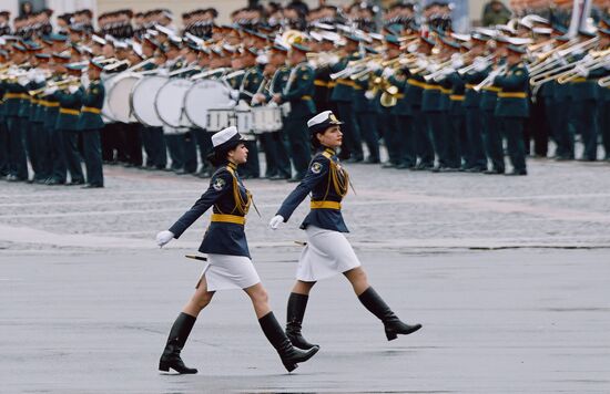 Russia St Petersburg Victory Day Parade Rehearsal