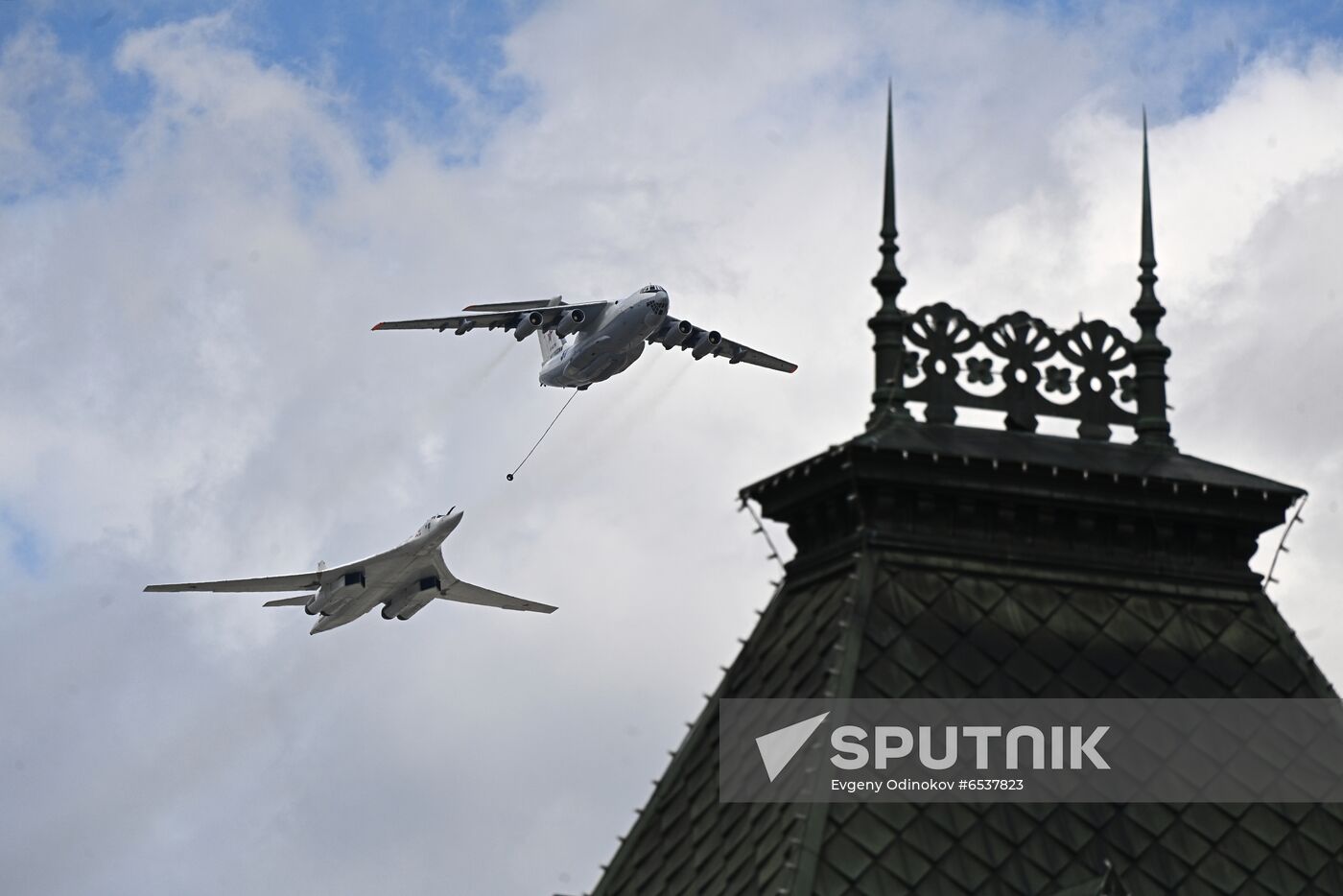 Russia Victory Day Parade Aerial Rehearsal