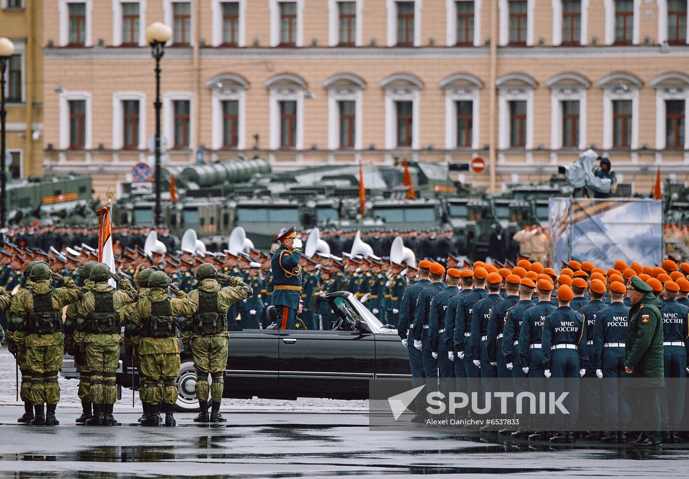 Russia St Petersburg Victory Day Parade Rehearsal