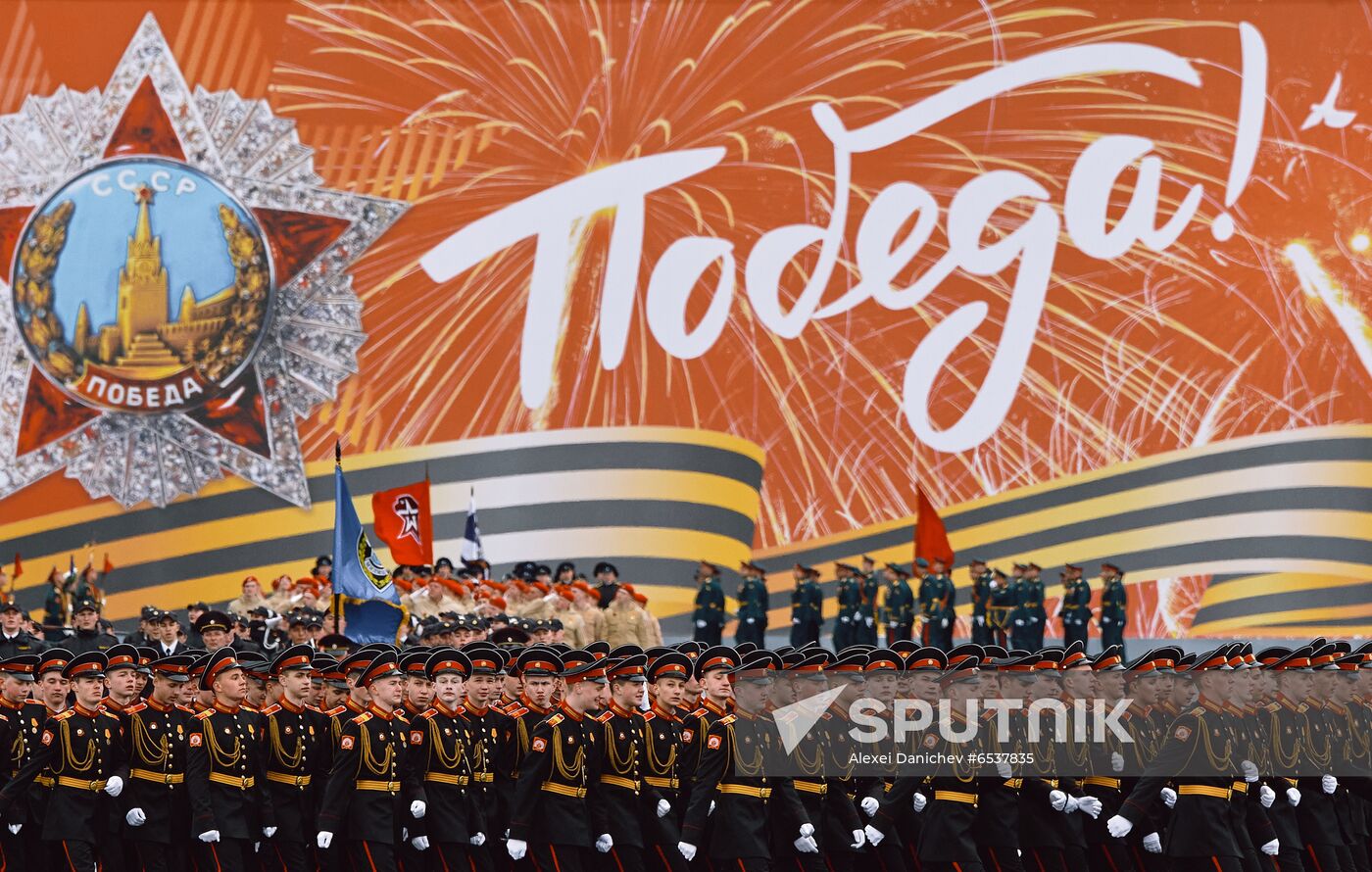 Russia St Petersburg Victory Day Parade Rehearsal