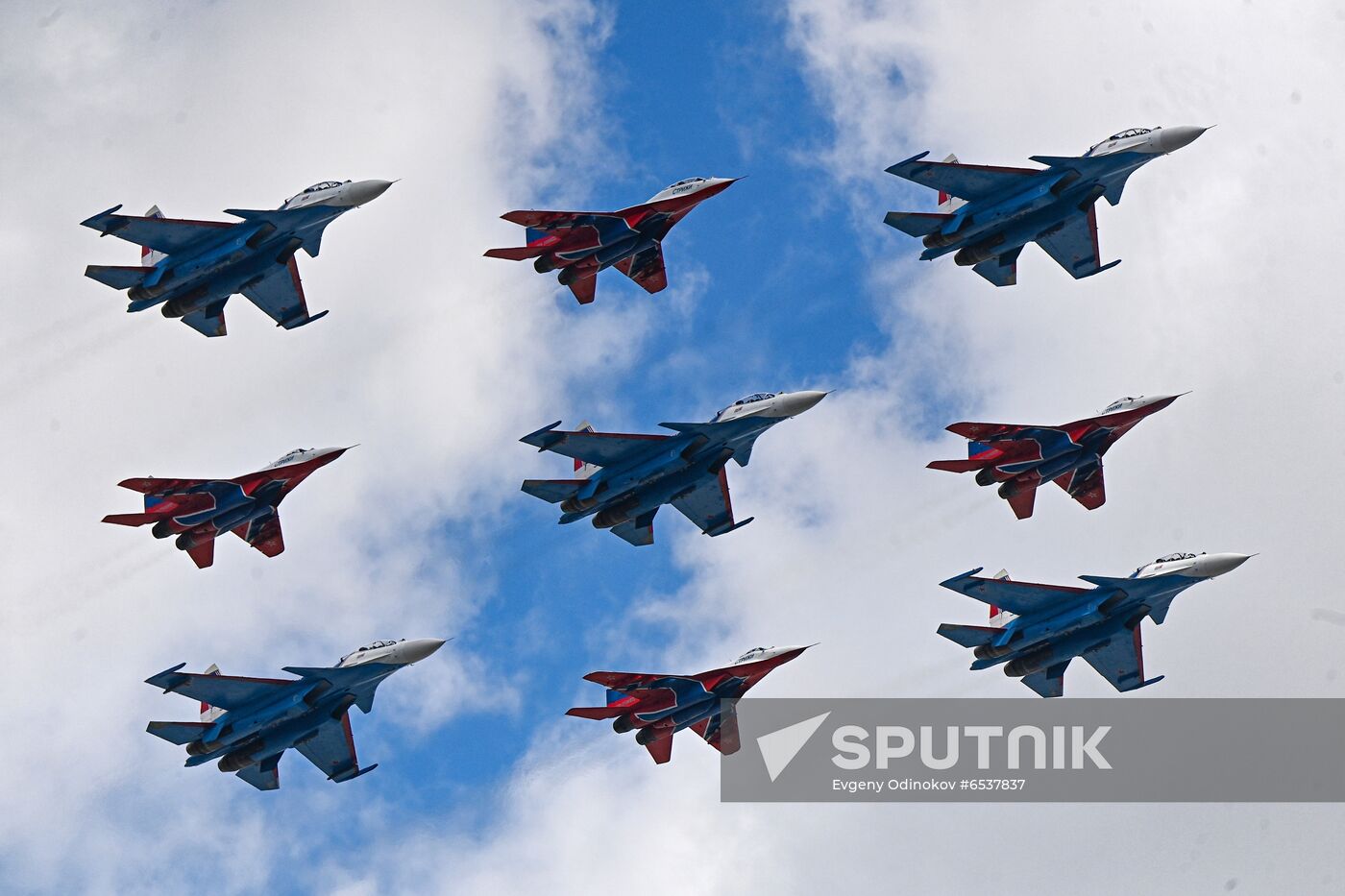 Russia Victory Day Parade Aerial Rehearsal