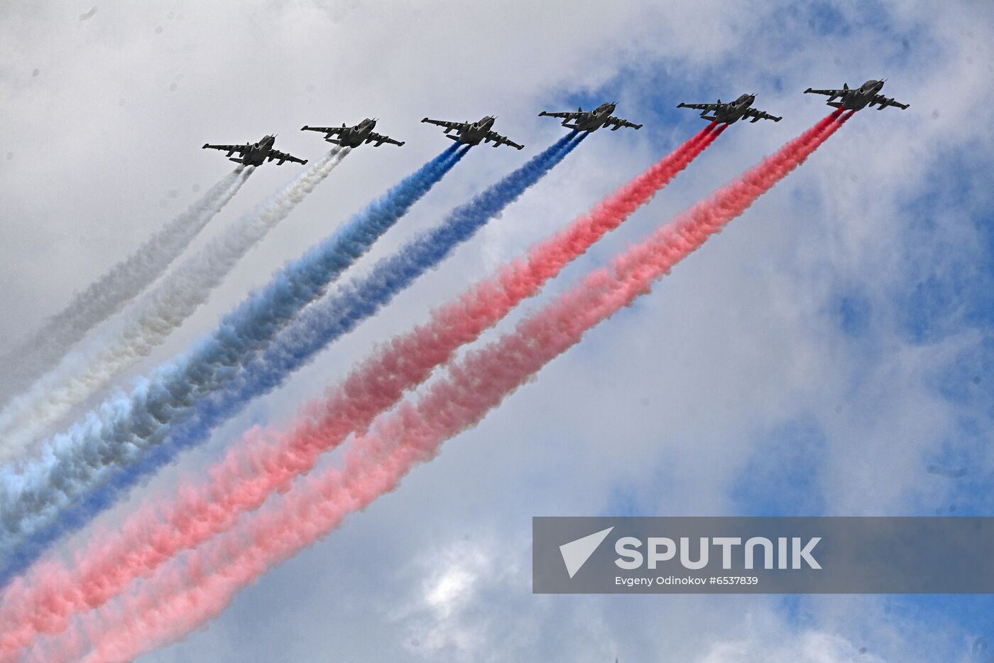 Russia Victory Day Parade Aerial Rehearsal