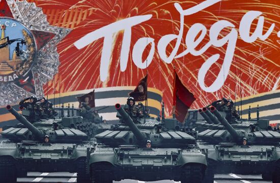 Russia St Petersburg Victory Day Parade Rehearsal