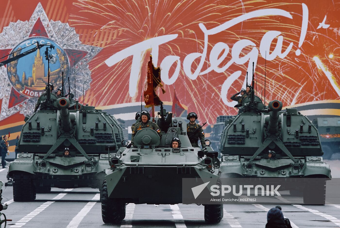 Russia St Petersburg Victory Day Parade Rehearsal