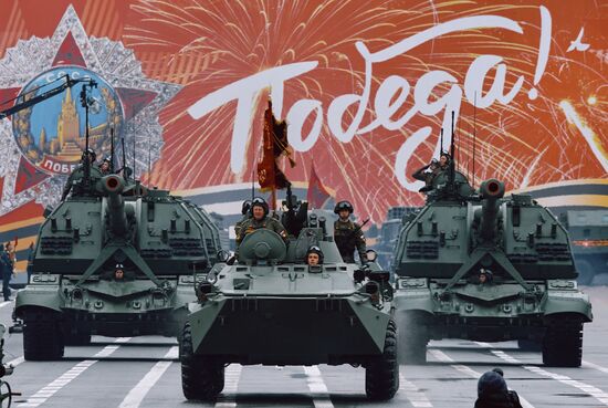 Russia St Petersburg Victory Day Parade Rehearsal