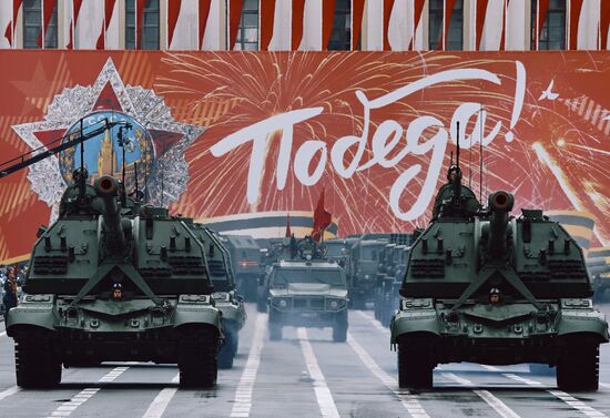 Russia St Petersburg Victory Day Parade Rehearsal