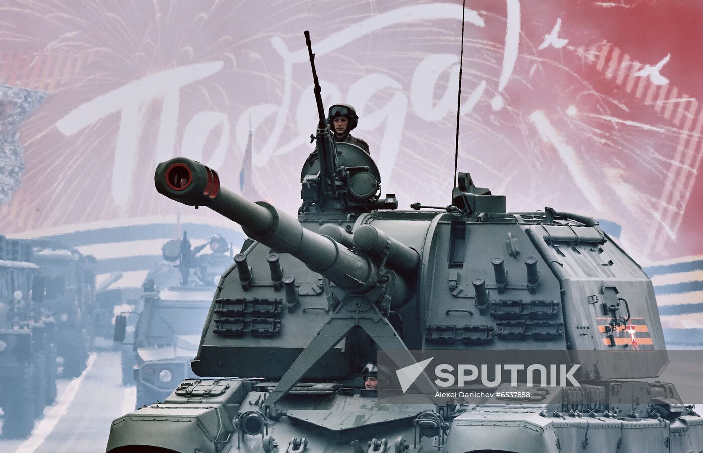Russia St Petersburg Victory Day Parade Rehearsal