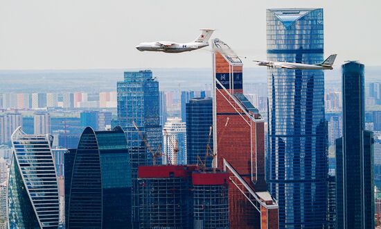 Russia Victory Day Parade Aerial Rehearsal