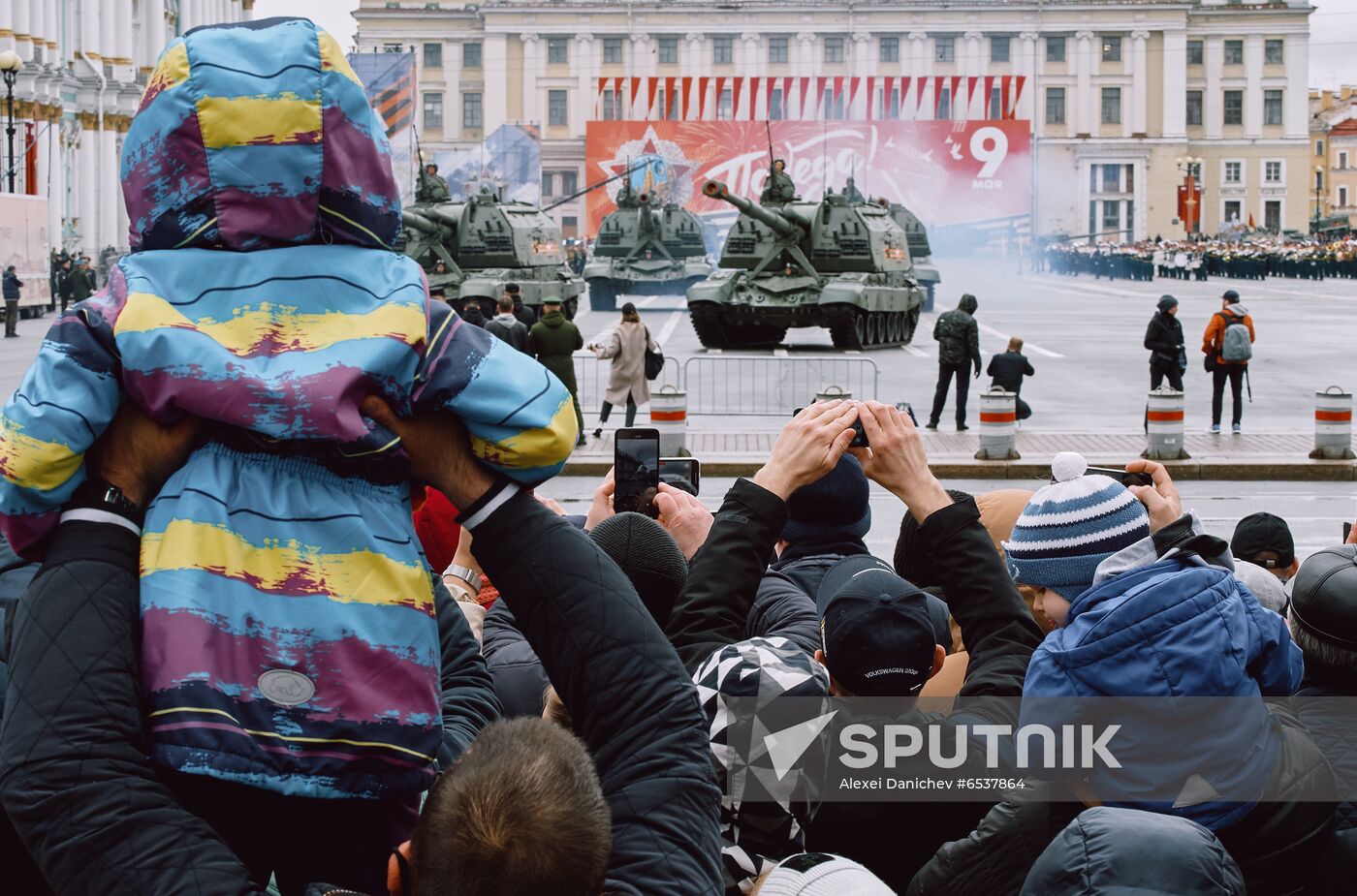 Russia St Petersburg Victory Day Parade Rehearsal