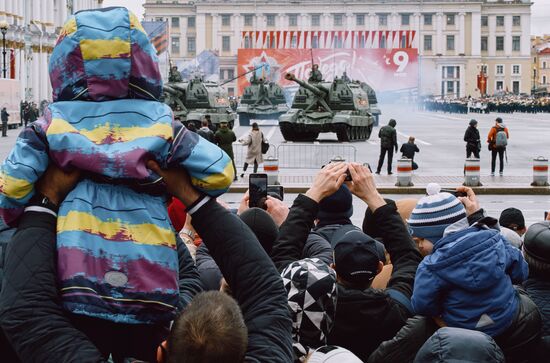 Russia St Petersburg Victory Day Parade Rehearsal