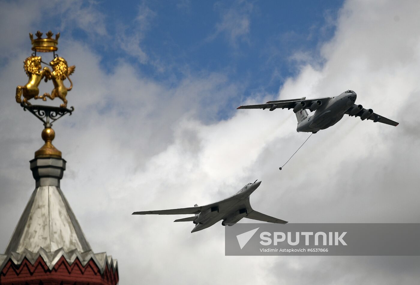 Russia Victory Day Parade Aerial Rehearsal